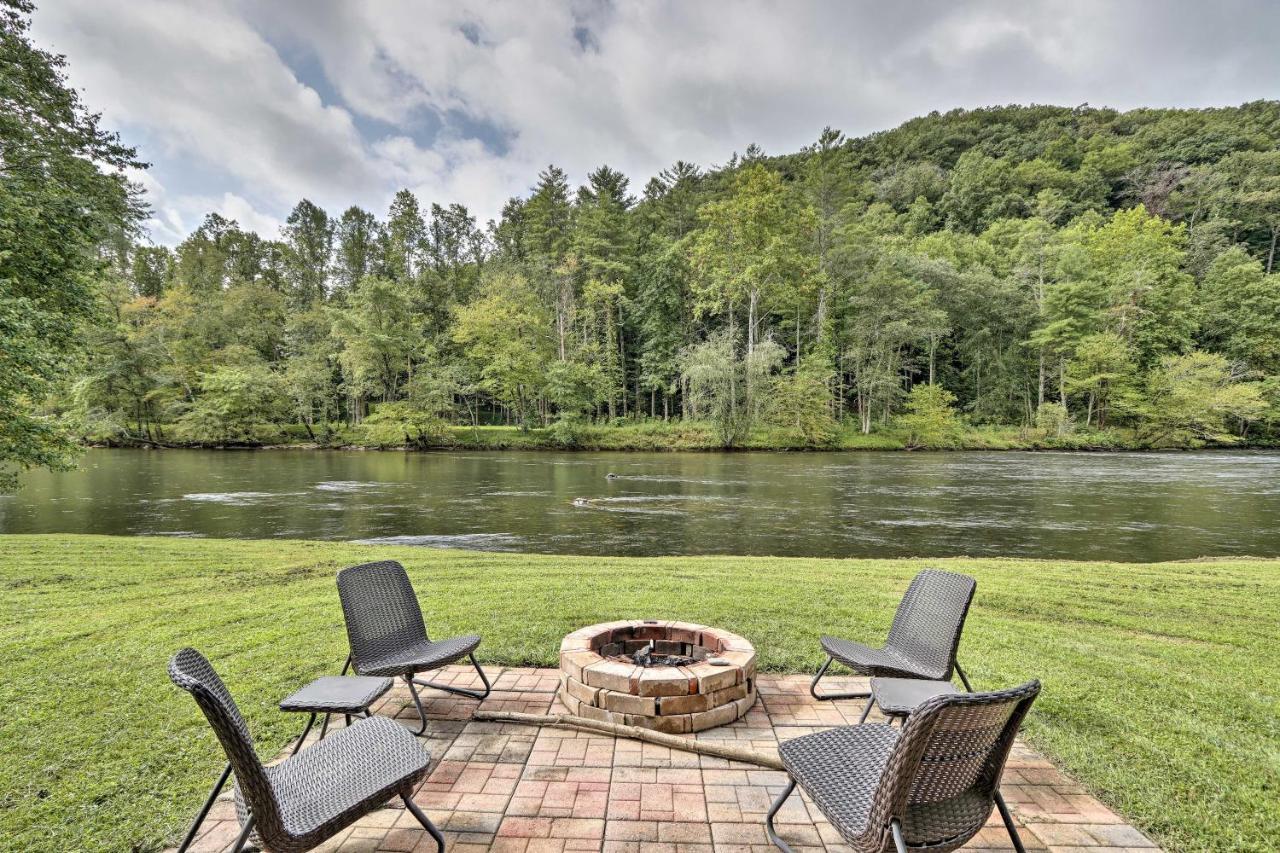 Rivers Edge - Ultimate Riverfront Getaway Hayesville ภายนอก รูปภาพ