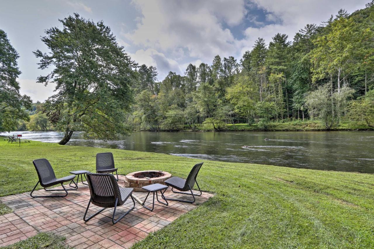 Rivers Edge - Ultimate Riverfront Getaway Hayesville ภายนอก รูปภาพ
