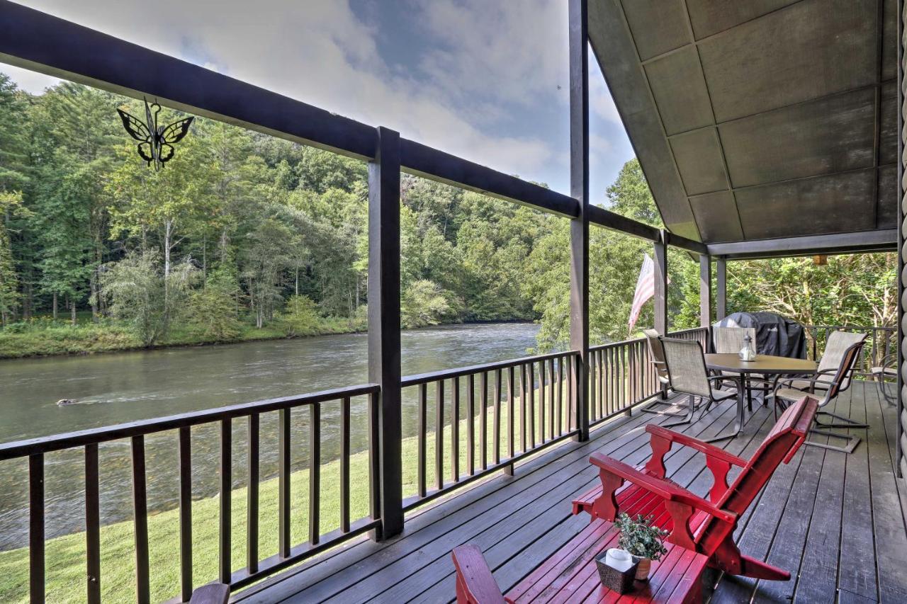 Rivers Edge - Ultimate Riverfront Getaway Hayesville ภายนอก รูปภาพ