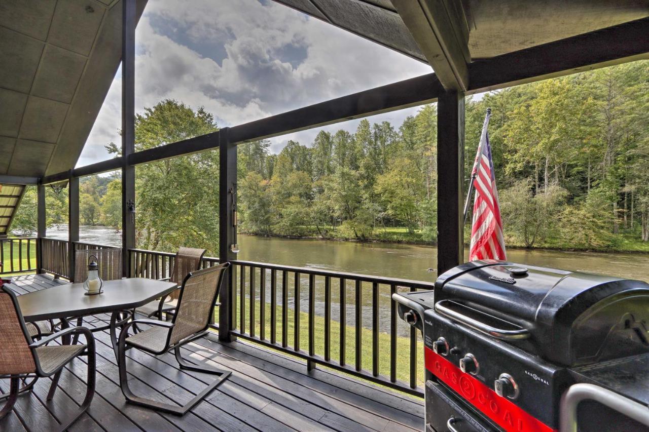 Rivers Edge - Ultimate Riverfront Getaway Hayesville ภายนอก รูปภาพ